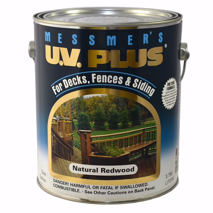 20-Pack of 1 gal Messmer's MC-503 Natural Redwood U.V. Oil-Based Plus Transparent Stain