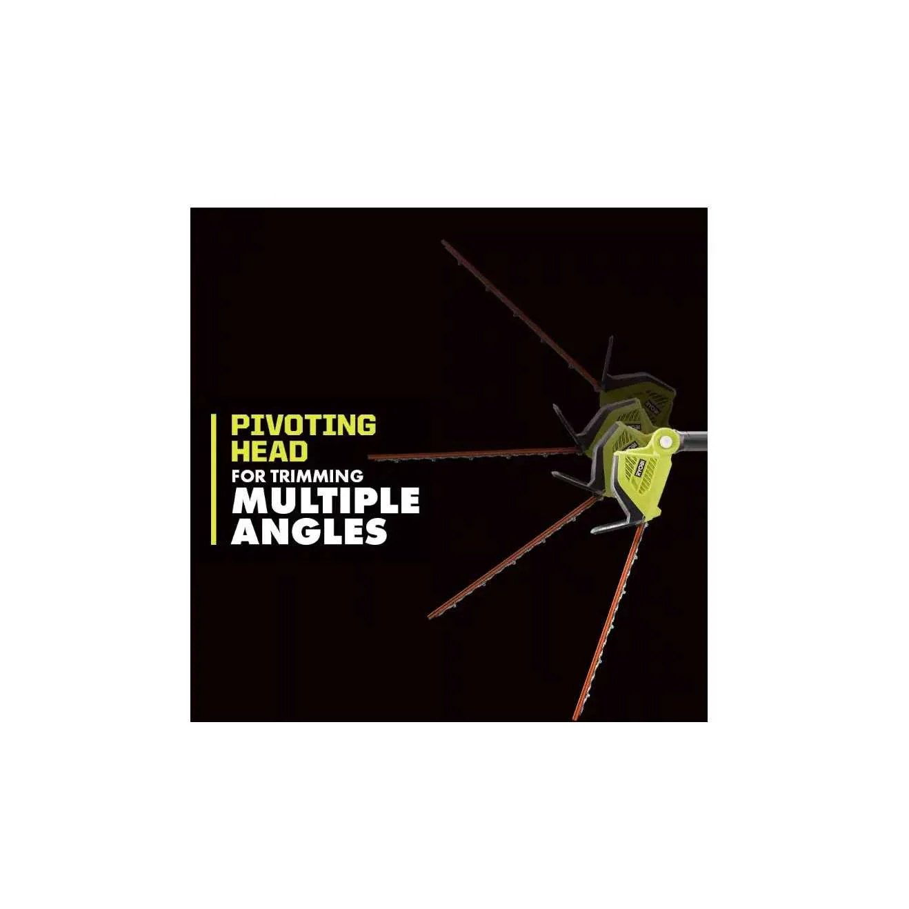 Ryobi 18 in. 40-Volt Lithium-Ion Cordless Pole Hedge Trimmer - RY40603BTL - Image 3 Ryobi 18 in. 40-Volt Lithium-Ion Cordless Pole Hedge Trimmer - RY40603BTL - Image 3