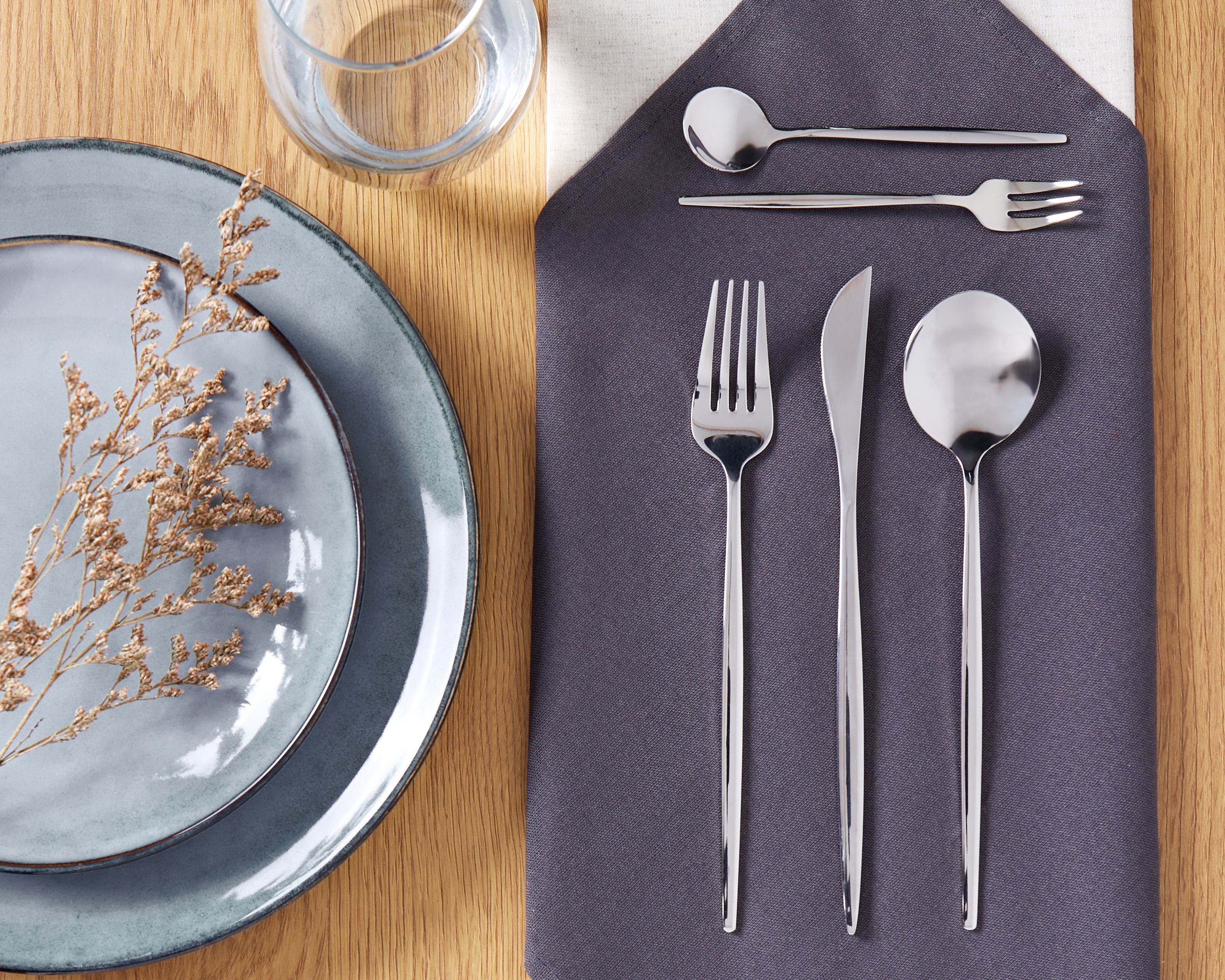 30 Piece Cutlery Set RIGATONI Silver