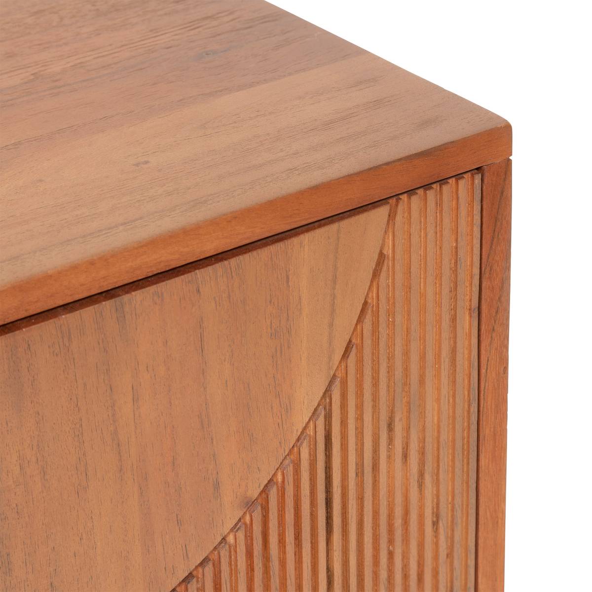 3-door buffet "Nanda" Acacia, Brown, 150x90.5 cm