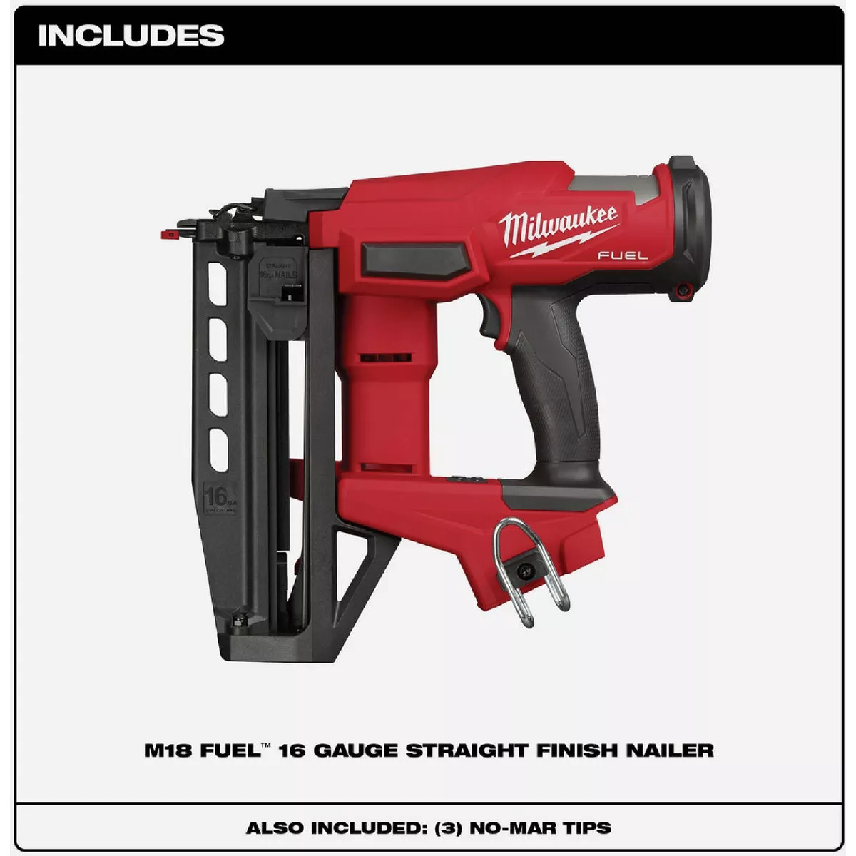 Milwaukee M18 FUEL Brushless 16-Gauge Straight Cordless Finish Nailer (Tool Only)