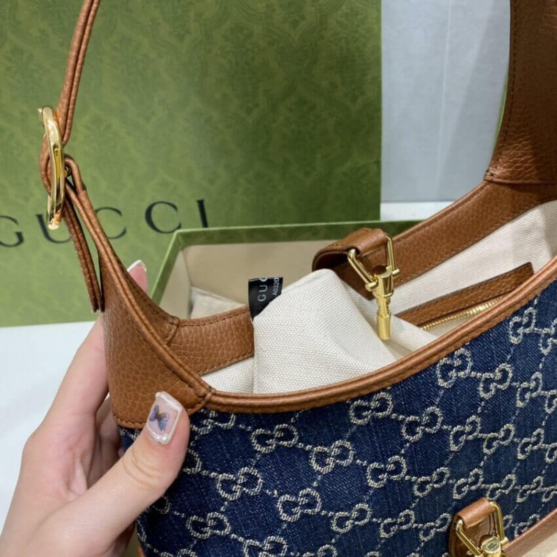 Replica Gucci Denim Jackie 1961 Small Shoulder Bag 6367061:1High-quality replica