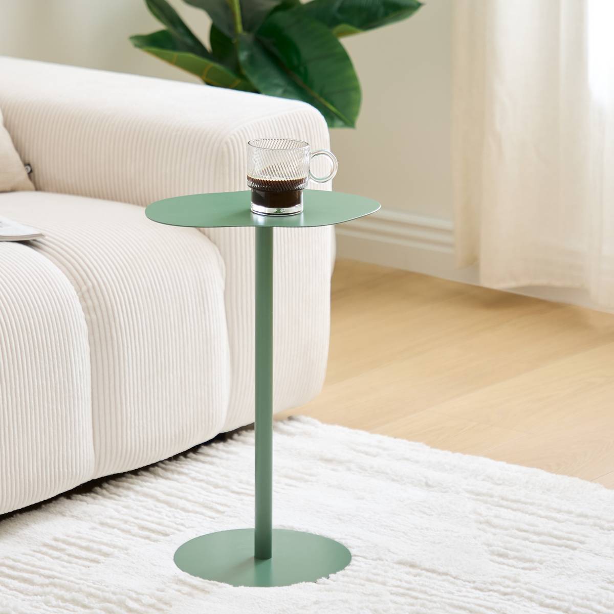 Side Table "Sora" Olive green, 33x24 cm