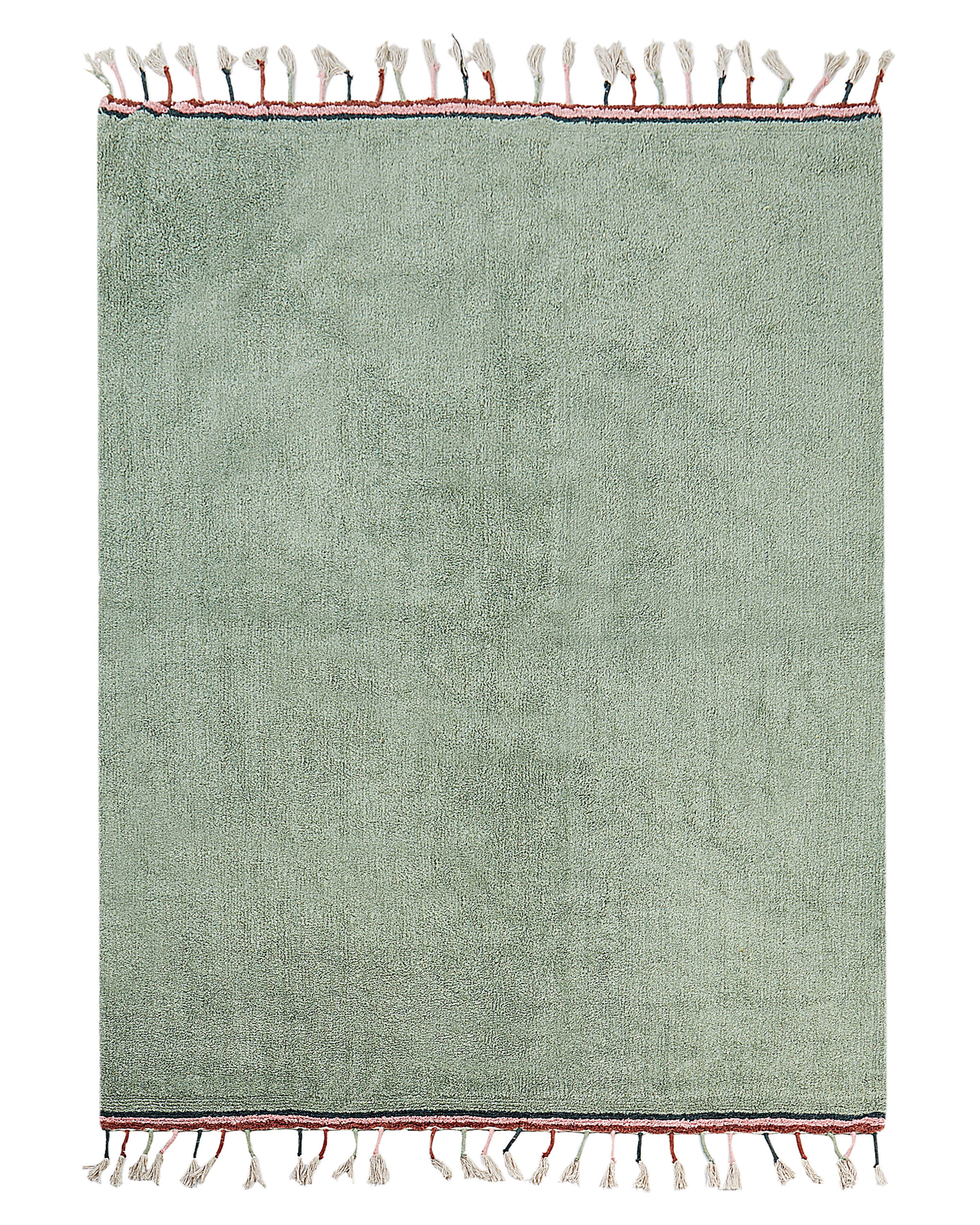 Kids Rug CAPARLI Light Green 140 x 200 cm Cotton