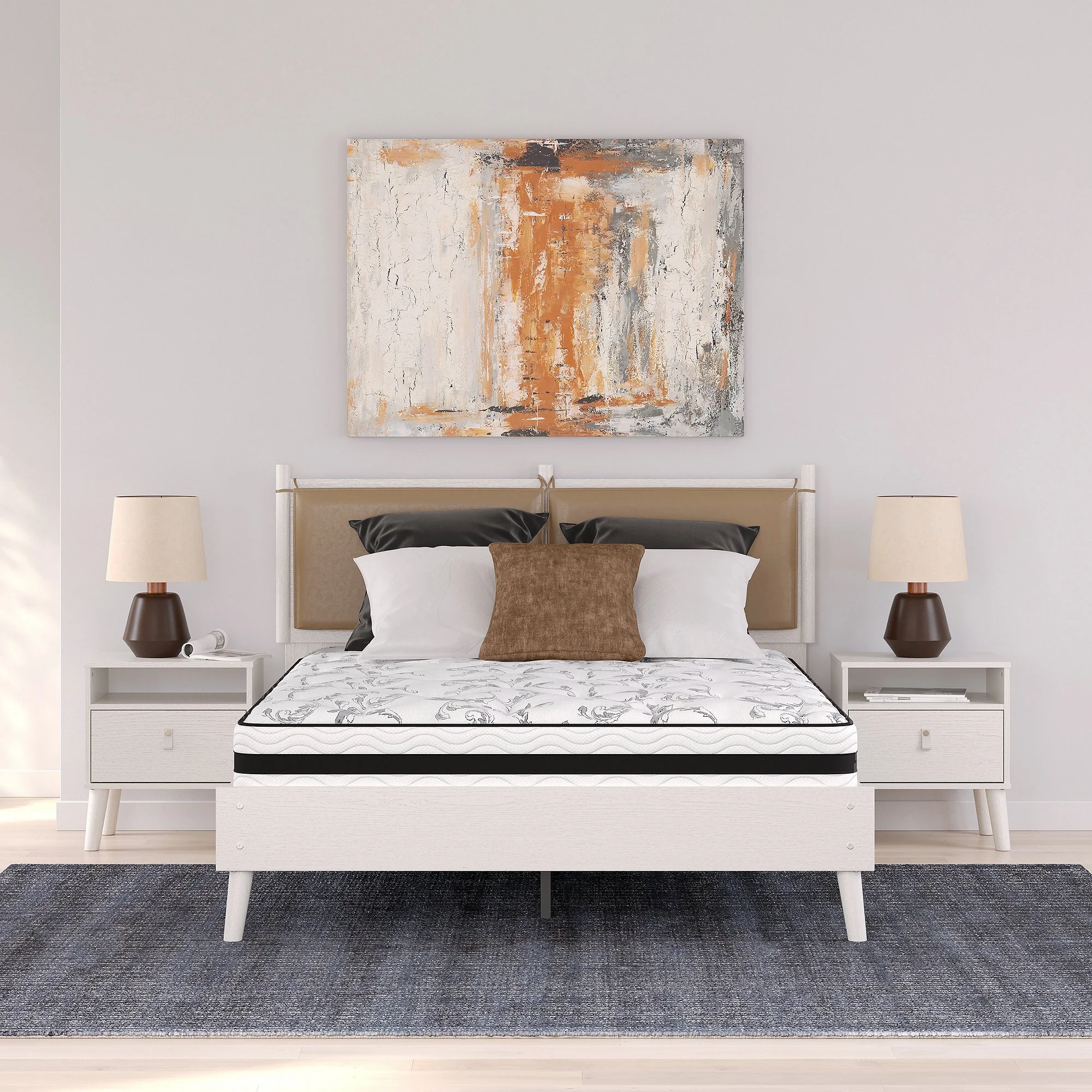Signature Design by Ashley 8 Inch Chime Innerspring Firm Queen Mattress