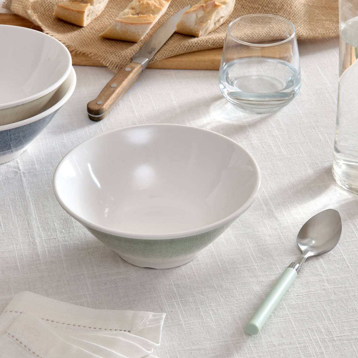 Salad bowl"Clara" 18.8x18.8 cm, Green