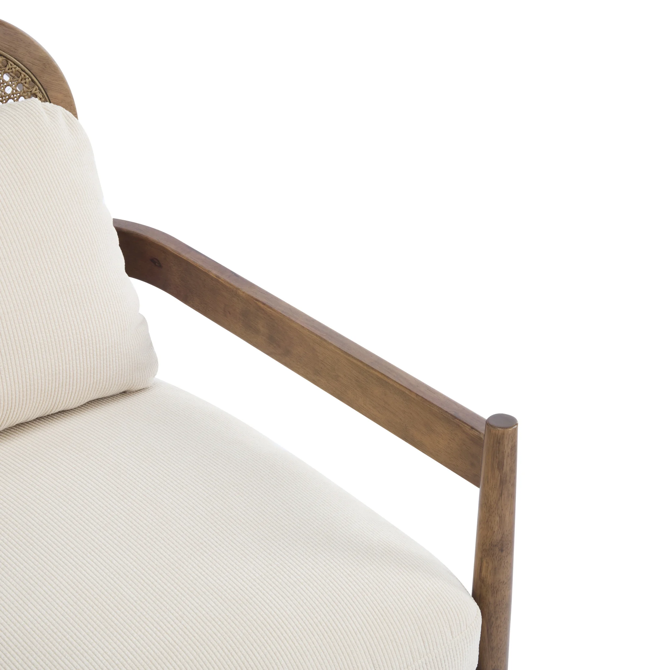 Christopher Knight Home Mid-Century Modern Accent Chairs, Wood Frame with Rattan Backrest, Grayish Green, Set of 2 - Image 21