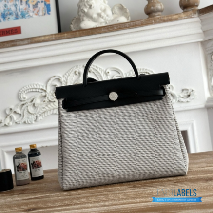 Hermès Herbag Zip 31 Bag | 31x25x10 cm | Luxury Canvas & Leather Shoulder Bag for Women | Spacious Everyday Hermès Tote1:1High-quality replica