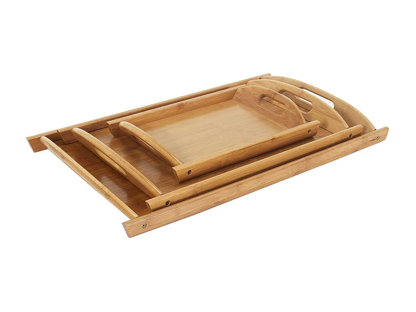 Lot de 3 Plateaux Multitailles en Bambou - ROXOR
