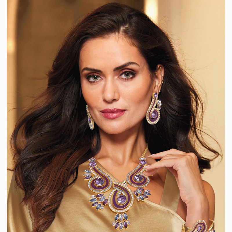 Crystal/Enamel Purple Jewelry - MIDNIGHT VELVET CATALOG