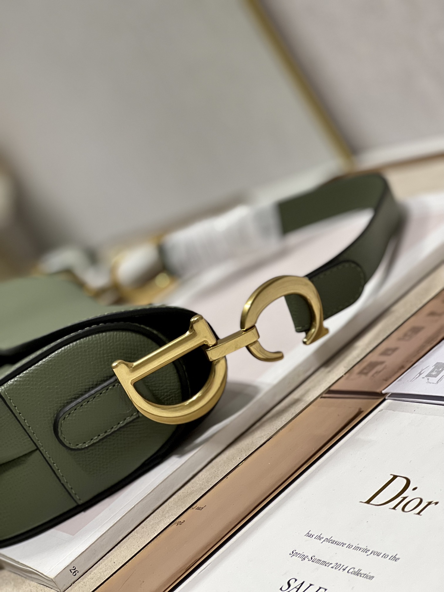 Saddle Bag With Strap Black/White/Green/Light Blue/Brown For Women 10in/25.5cm M0455CBAA_M9001:1High-quality replica