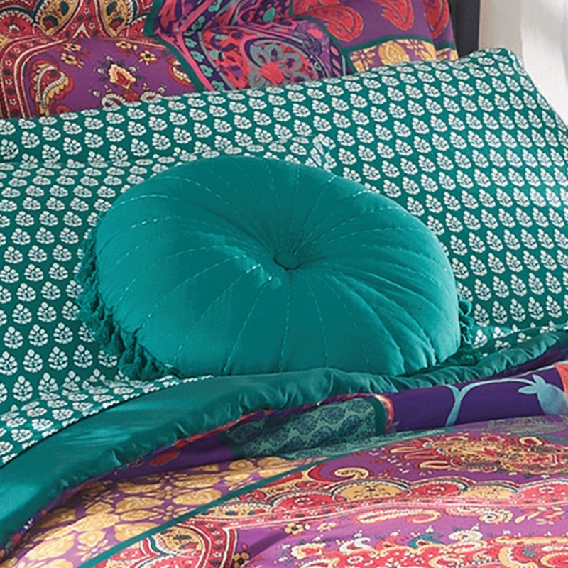 Boho Patchwork Decorative Pillow - MIDNIGHT VELVET CATALOG