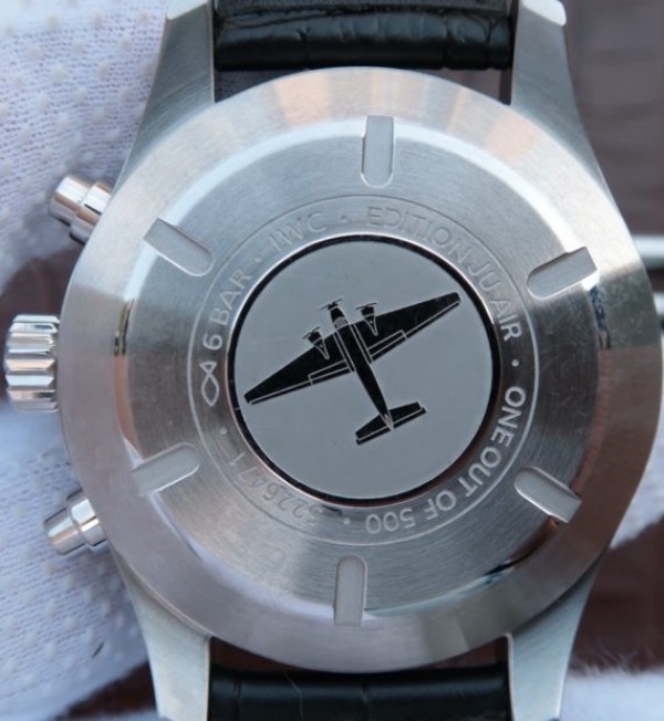 Replica IWC ZF Pilot Chrono IW387809 Silver Dial Leather Strap A7750 - Top club