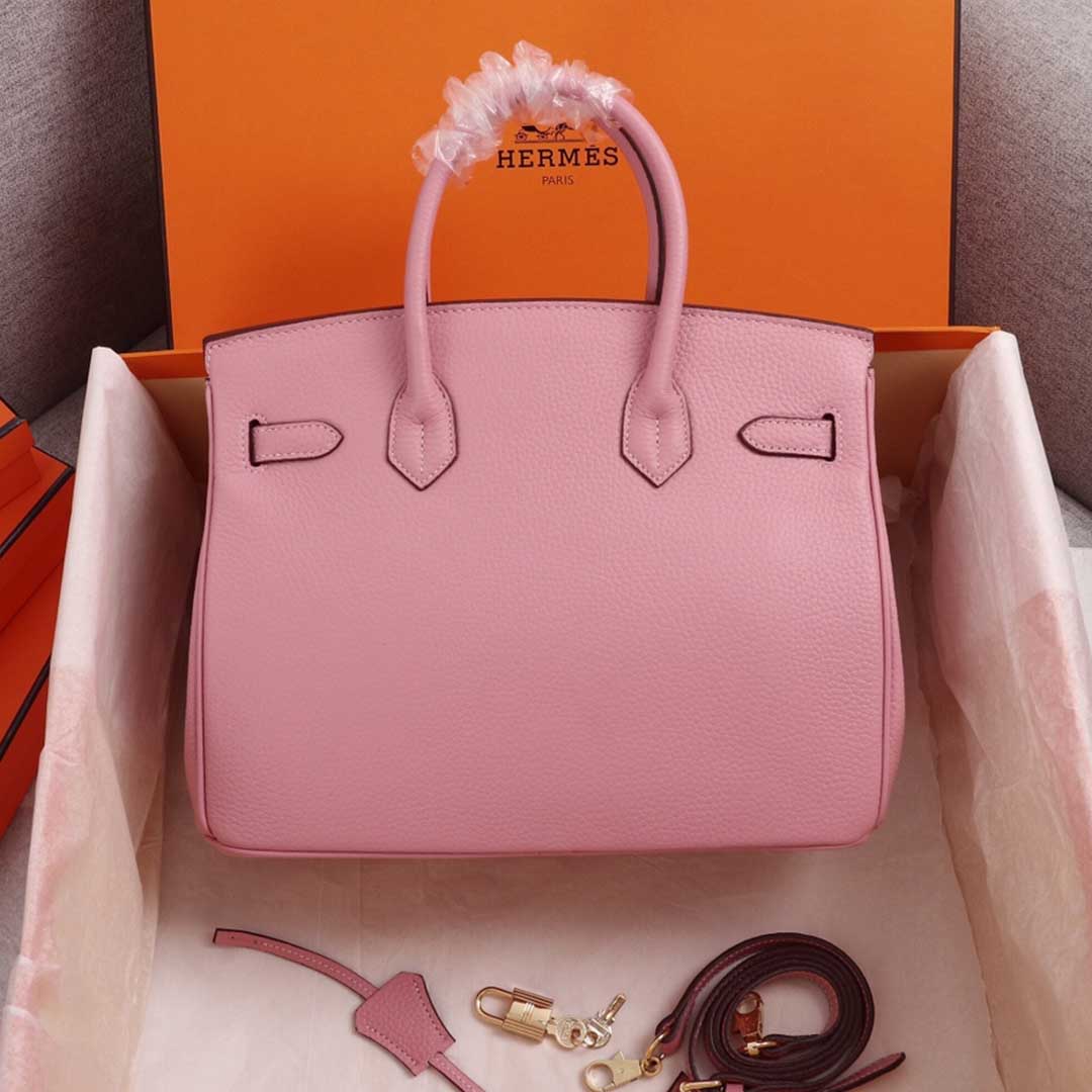 Replica Hermes Aaa-Birkin 25/30/35 Bag Black/White/Pink1:1High-quality replica