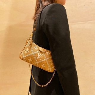 Louis Vuitton Monogram Empreinte Easy Pouch On Strap Arizona Beige1:1High-quality replica