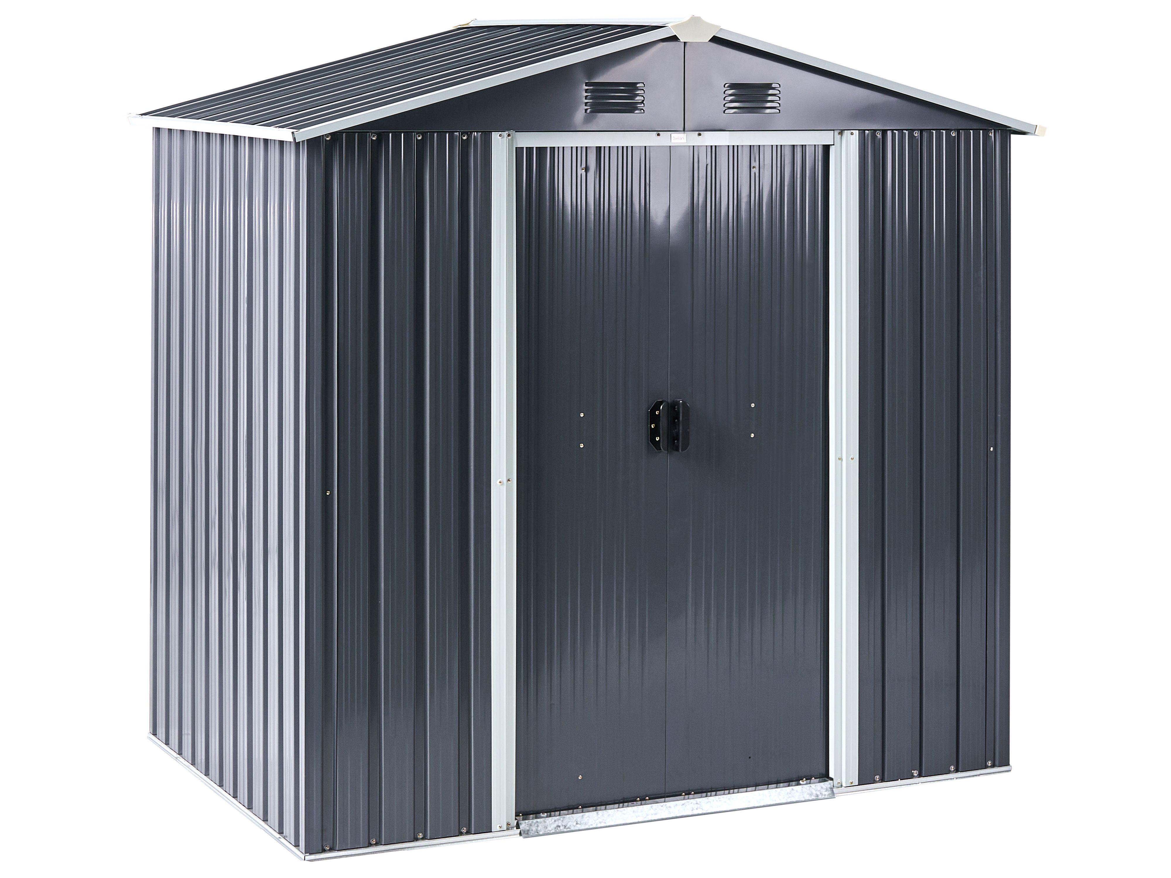 Garden Shed CIRELLA 194 cm 118 cm Graphite Grey