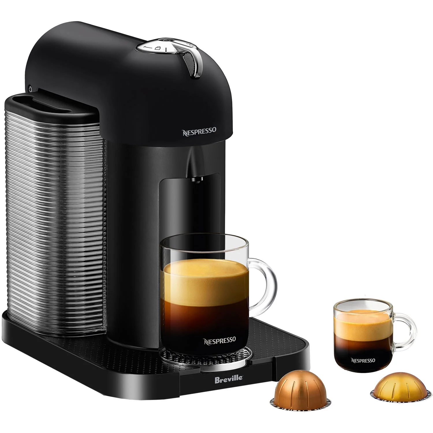 Breville Nespresso Vertuo Coffee & Espresso Single-Serve Machine in Matte Black - Image 13