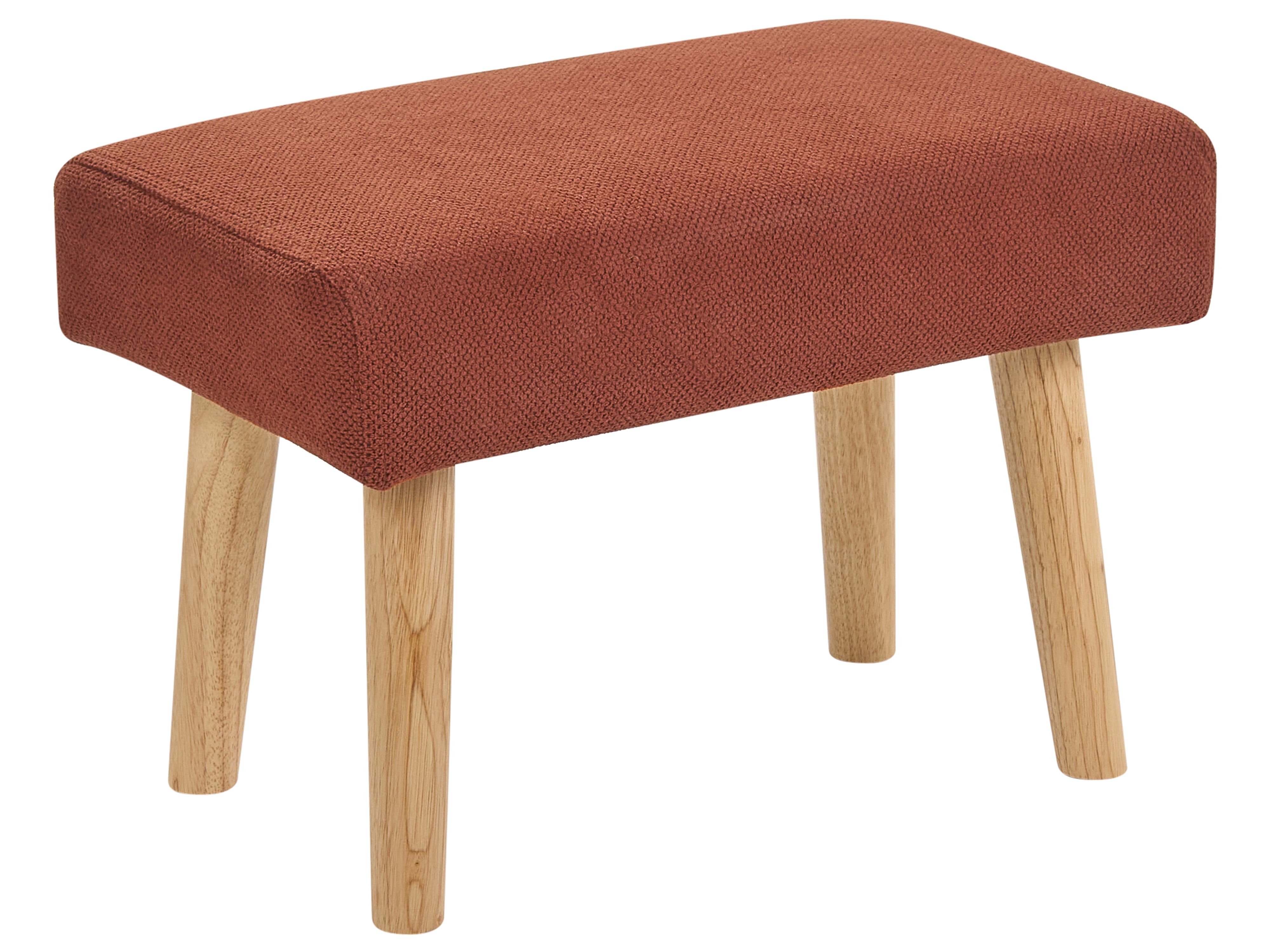 Footstool TAKOMA Fabric Orange