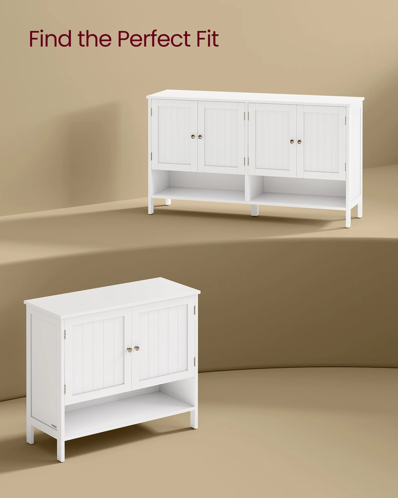 Shoe Cabinet, 3-Tier Shoe Storage Organizer, shoe shelf, Modern Country Cabinet,Freestanding Cabinet with Height-Adjustable Shelf, 13.8 x 47.2 x 27.6 Inches, Entryway, CloudWhite - Image 6