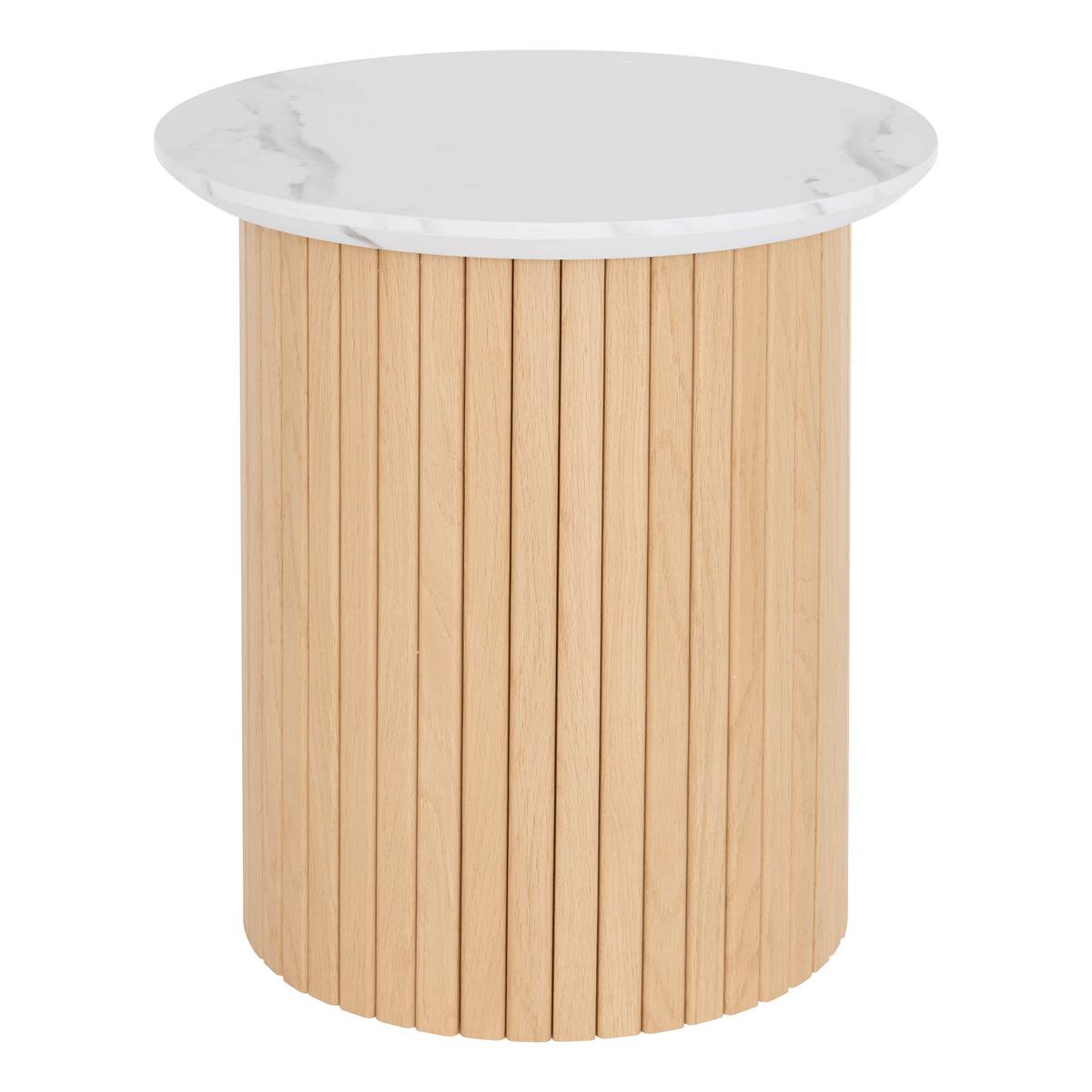 Side Table "Homelya" Multicolor, D.45 cm