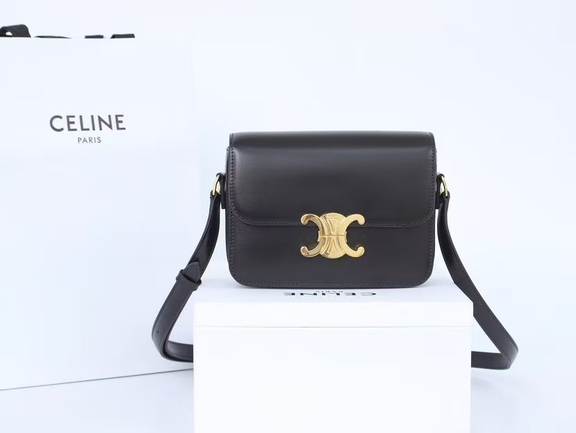 Celine TEEN GARANCE Patent Leather Hand Bag