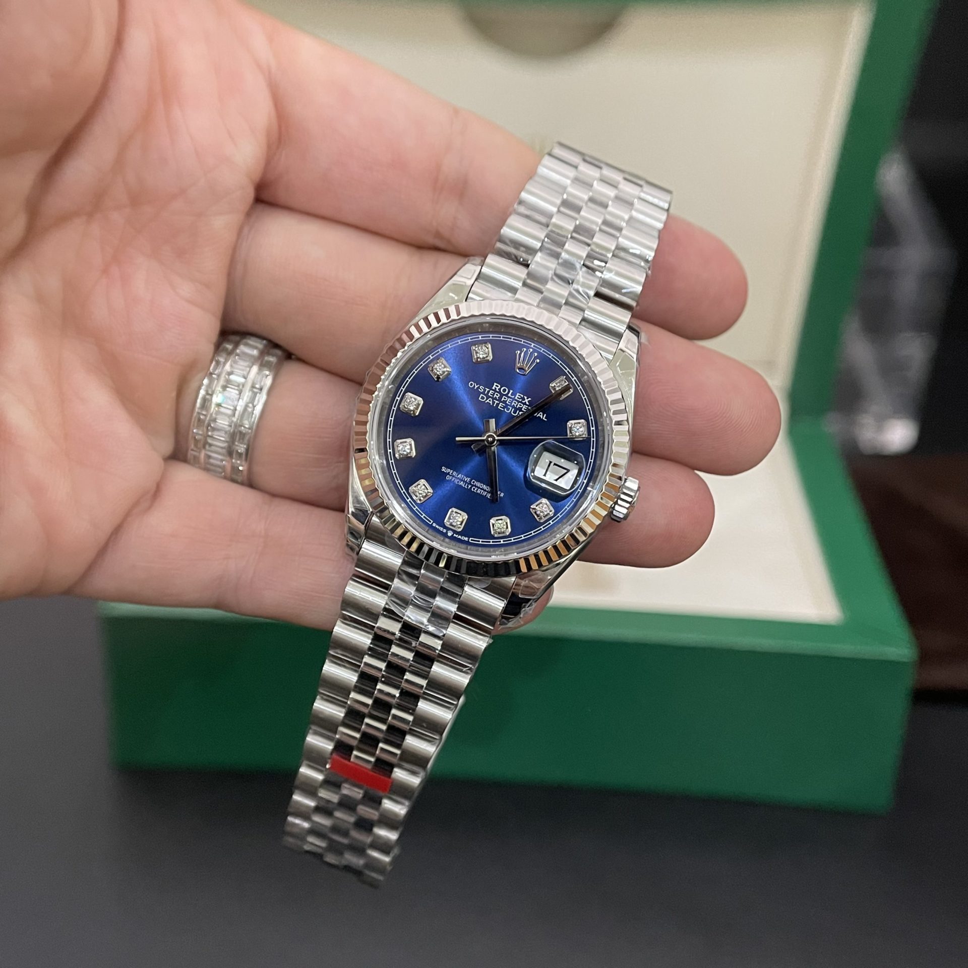 Rolex Best Replica Watch DateJust 126234 Blue Dial VS Factory 36mm - Elite Watch Atelier
