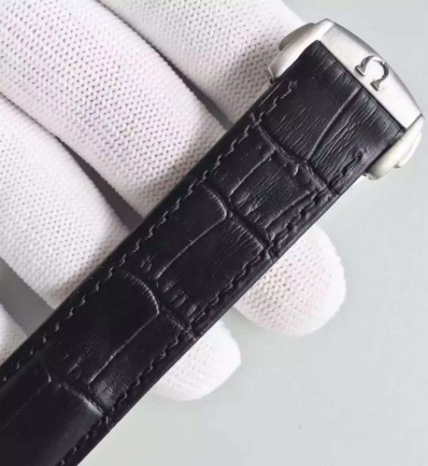 Replica Omega Speedmaster Apollo 11 40th anniversary Black Dial Leather Manual Winding - Top club