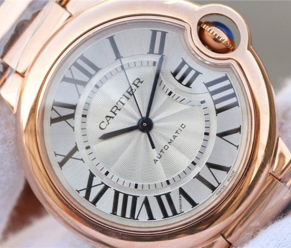 Replica Cartier Ballon Bleu 36mm RG White Textured Dial RG Bracelet - Top club