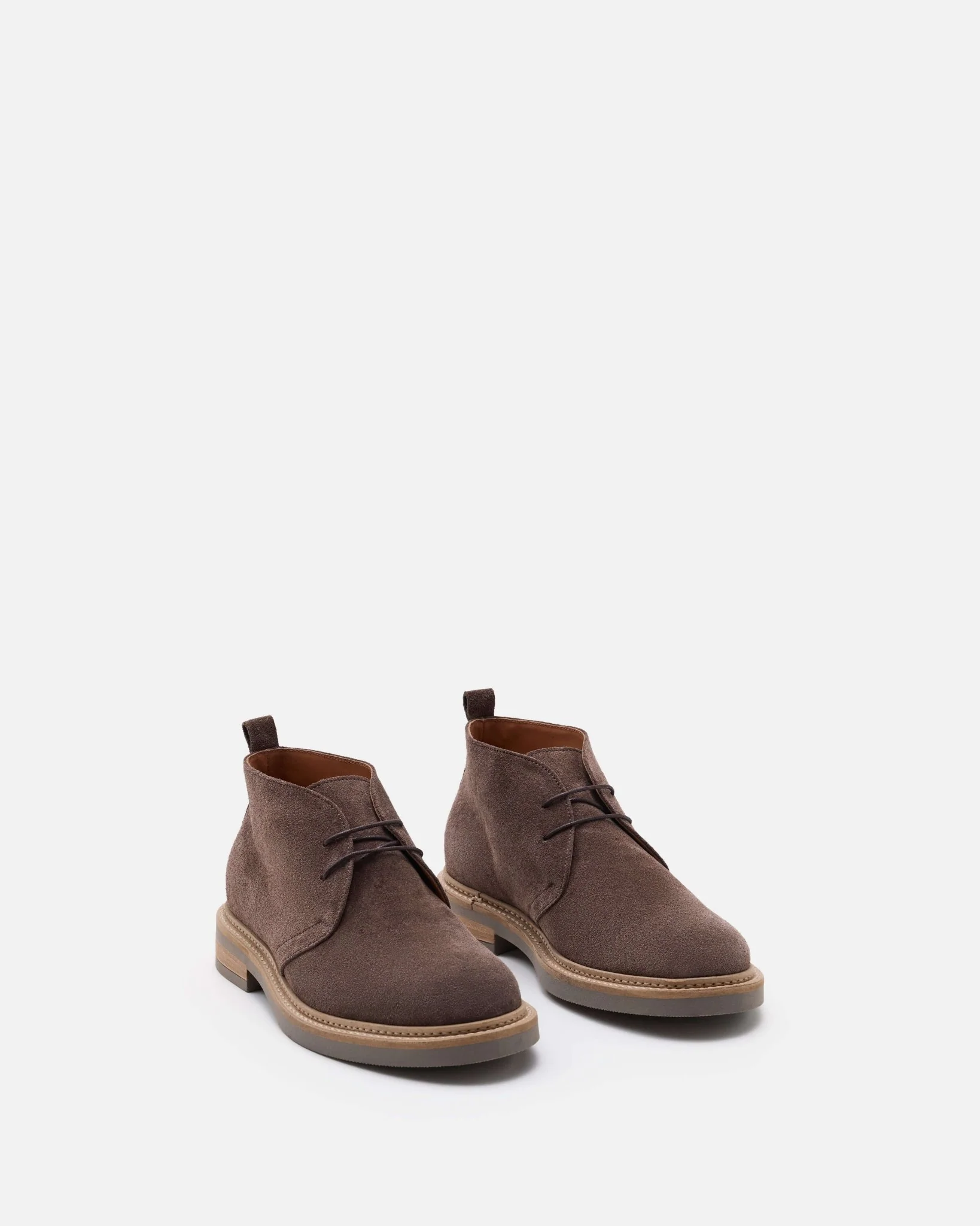BOOTS MAZE/VEL - En cuir velours taupe