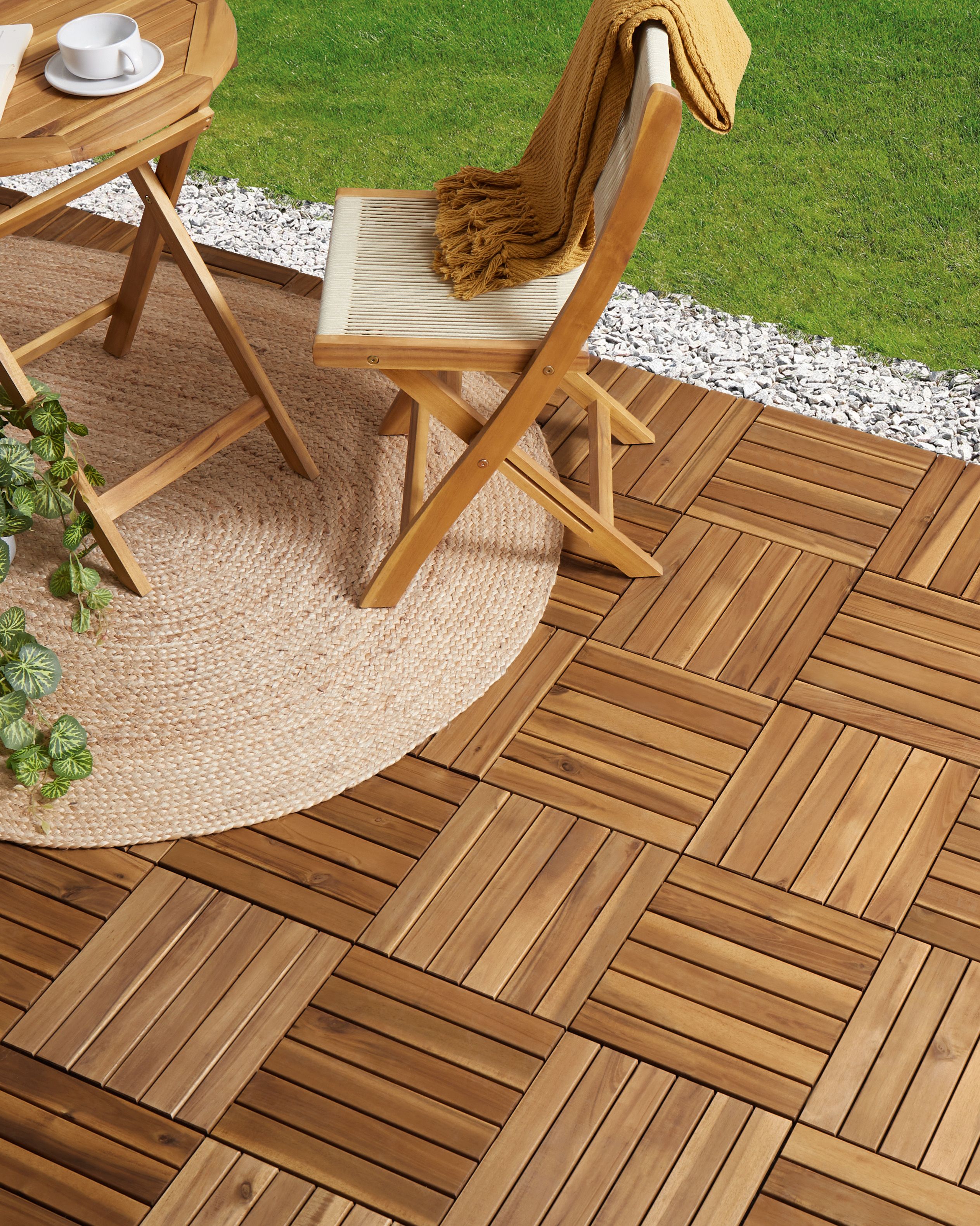 Outdoor Flooring ACCETTURA Certified Acacia Wood Natural