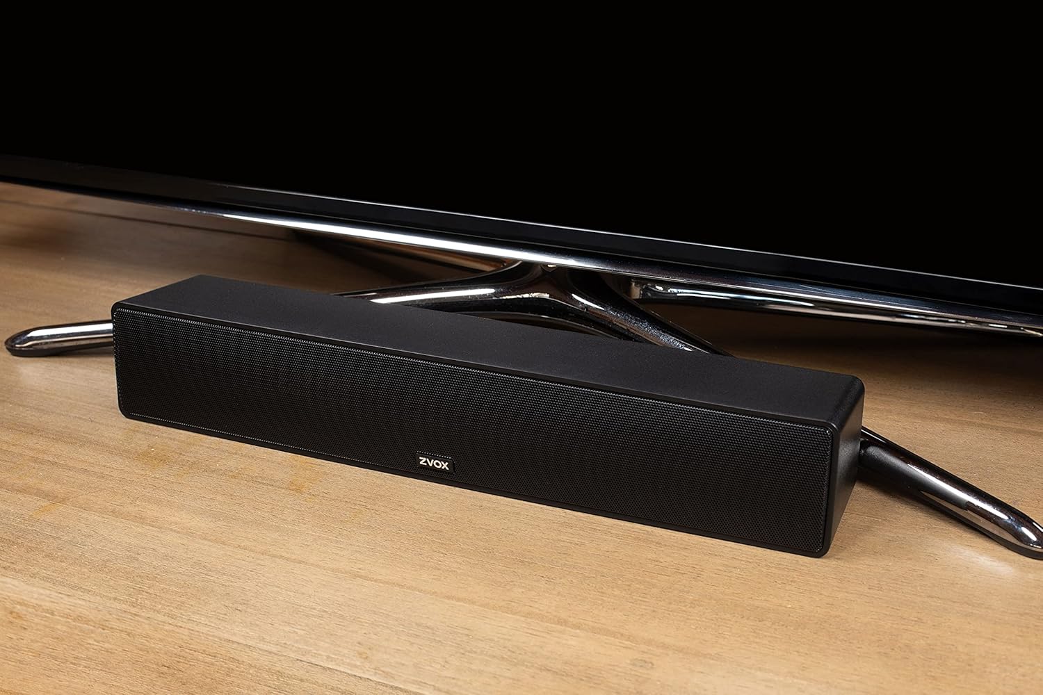 ZVOX Dialogue Clarifying Sound Bar - Patented Hearing Technology, AccuVoice TV Sound Bar with 12 Levels of Voice Boost, 17