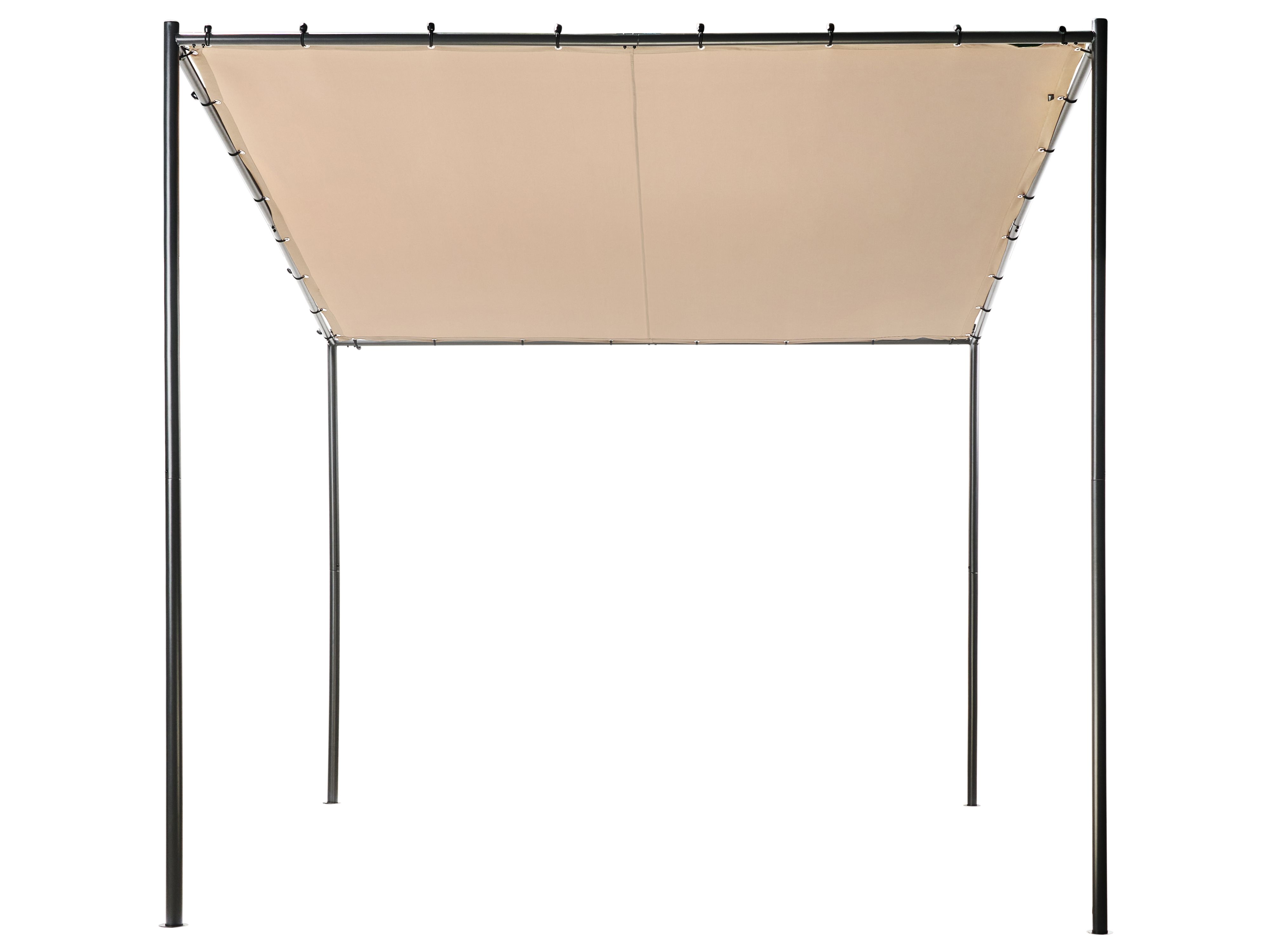 Gazebo VIMINO Metal 282 cm 294 cm Taupe