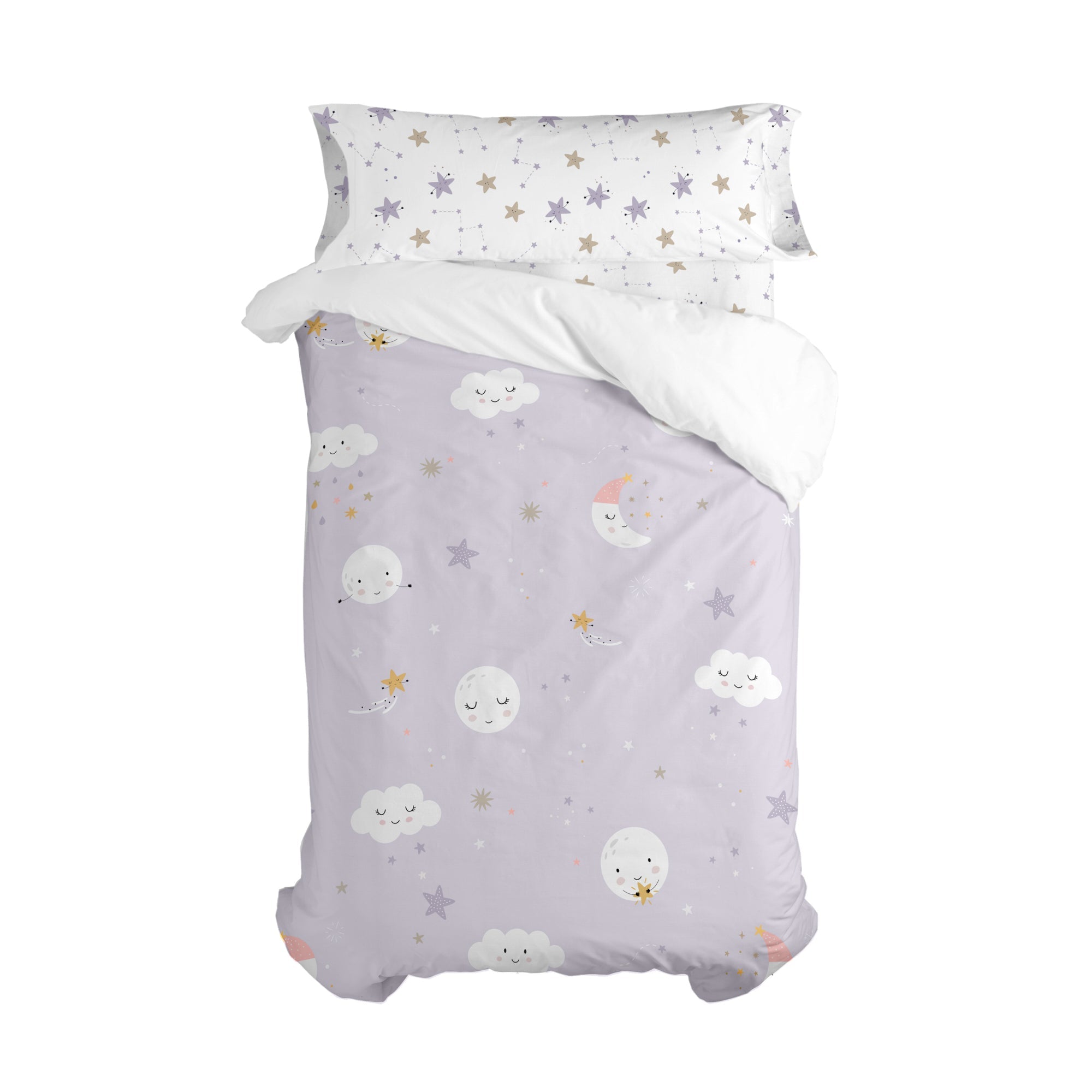 Moons Dekbedovertrek 2-delig 180x220 cm (Bed 105) Moshi Moshi, Veelkle