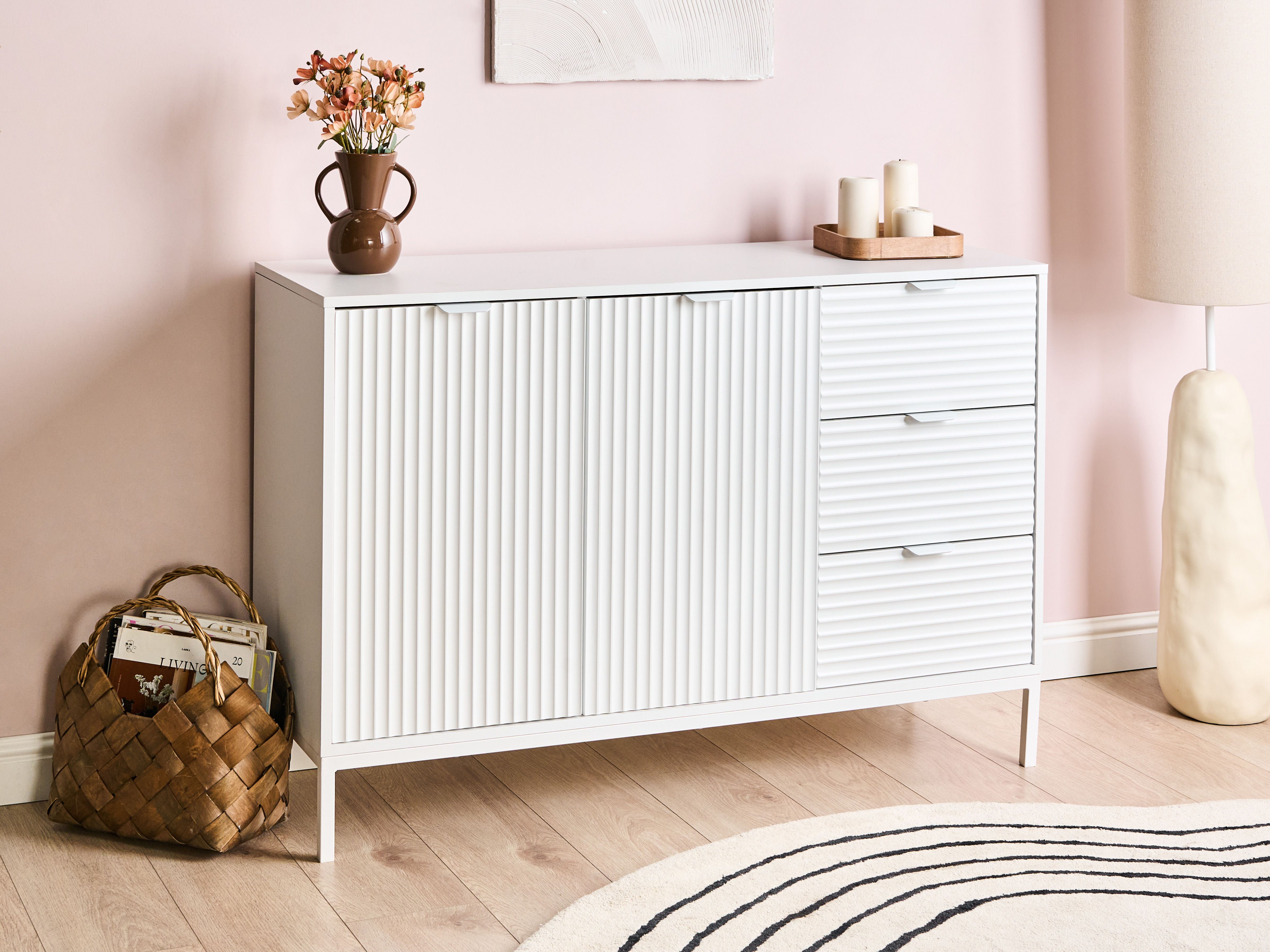 2 Door Sideboard ADELAIDE White