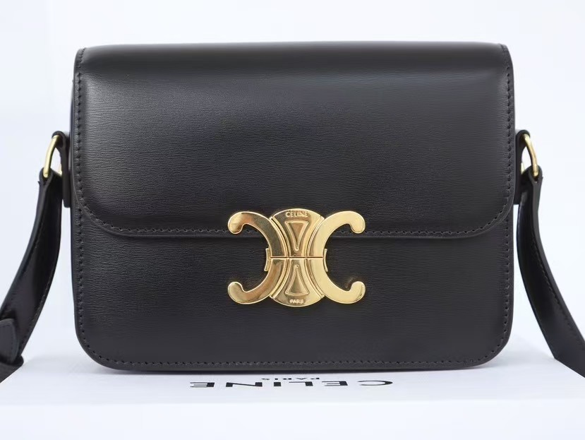 Celine TEEN GARANCE Patent Leather Hand Bag