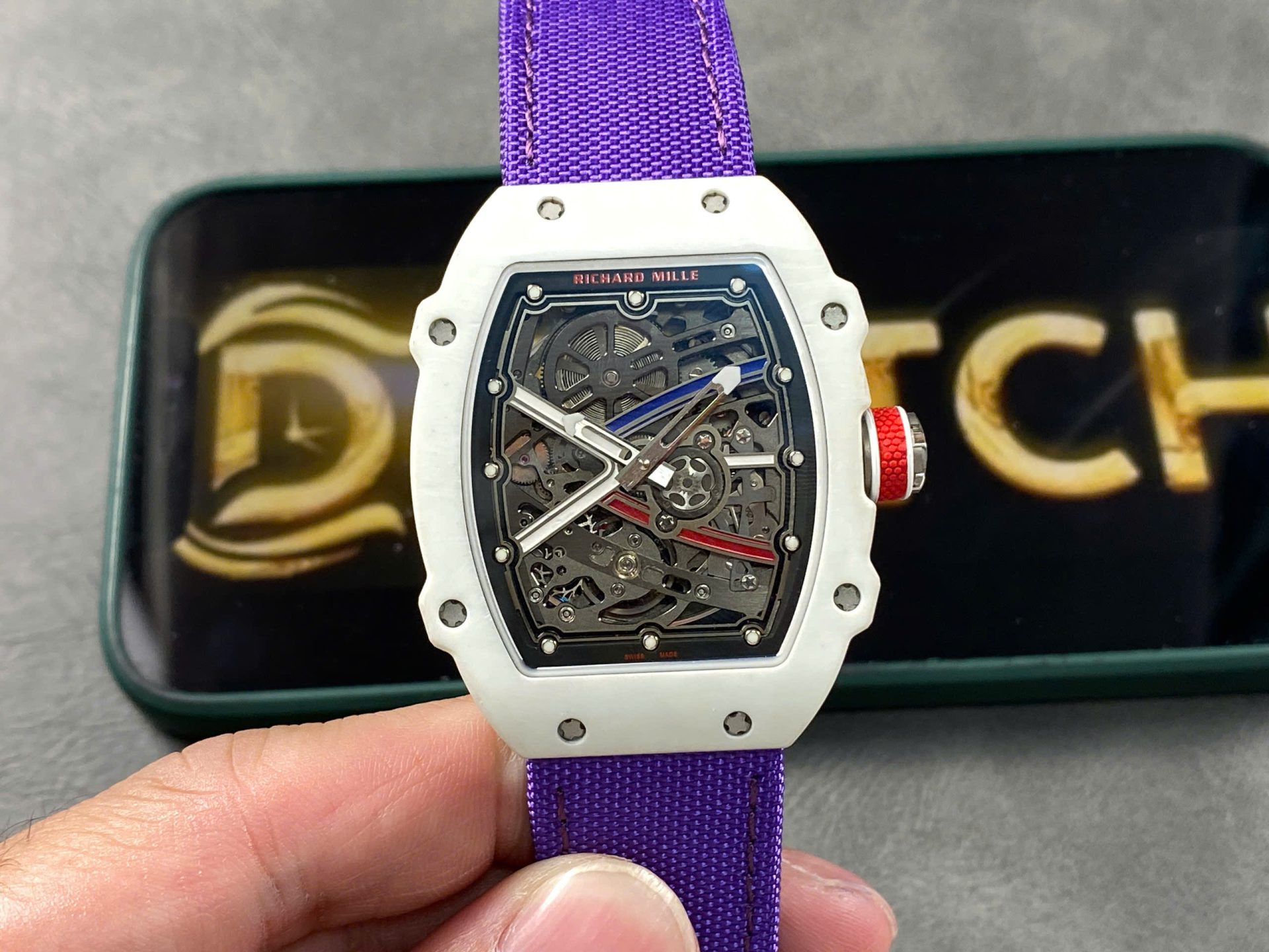 Richard Mille RM67-02 Refined Case White Carbon Super Light 37 Grams 38.7×47.52mm - Elite Watch Atelier