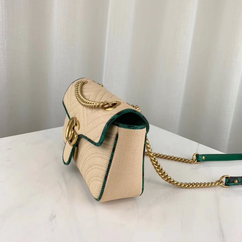 Replica Gucci Online Exclusive Gg Marmont Raffia Small Shoulder Bag 4434971:1High-quality replica
