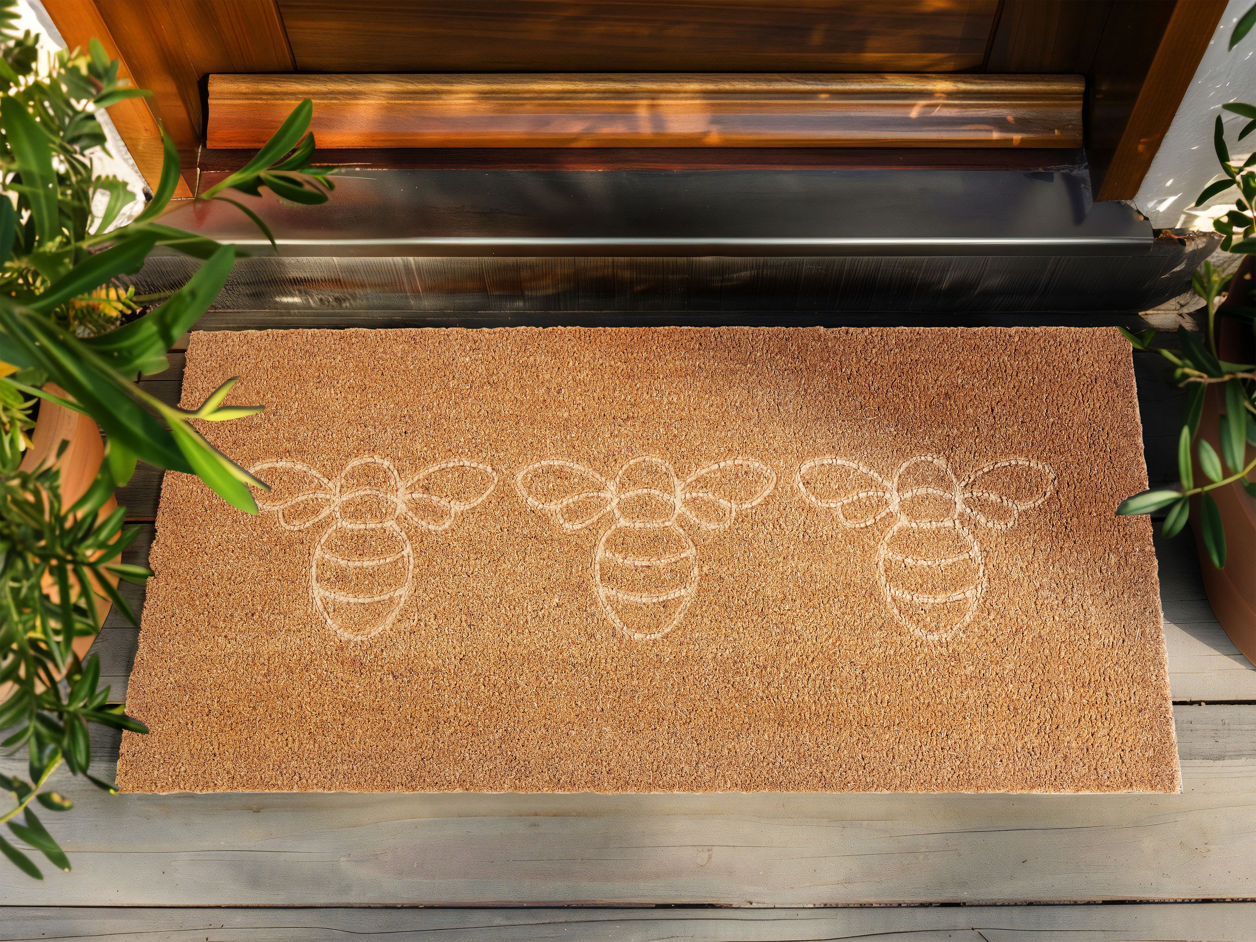 Doormat CAVITE Natural 55 x 120 cm Bee Coir