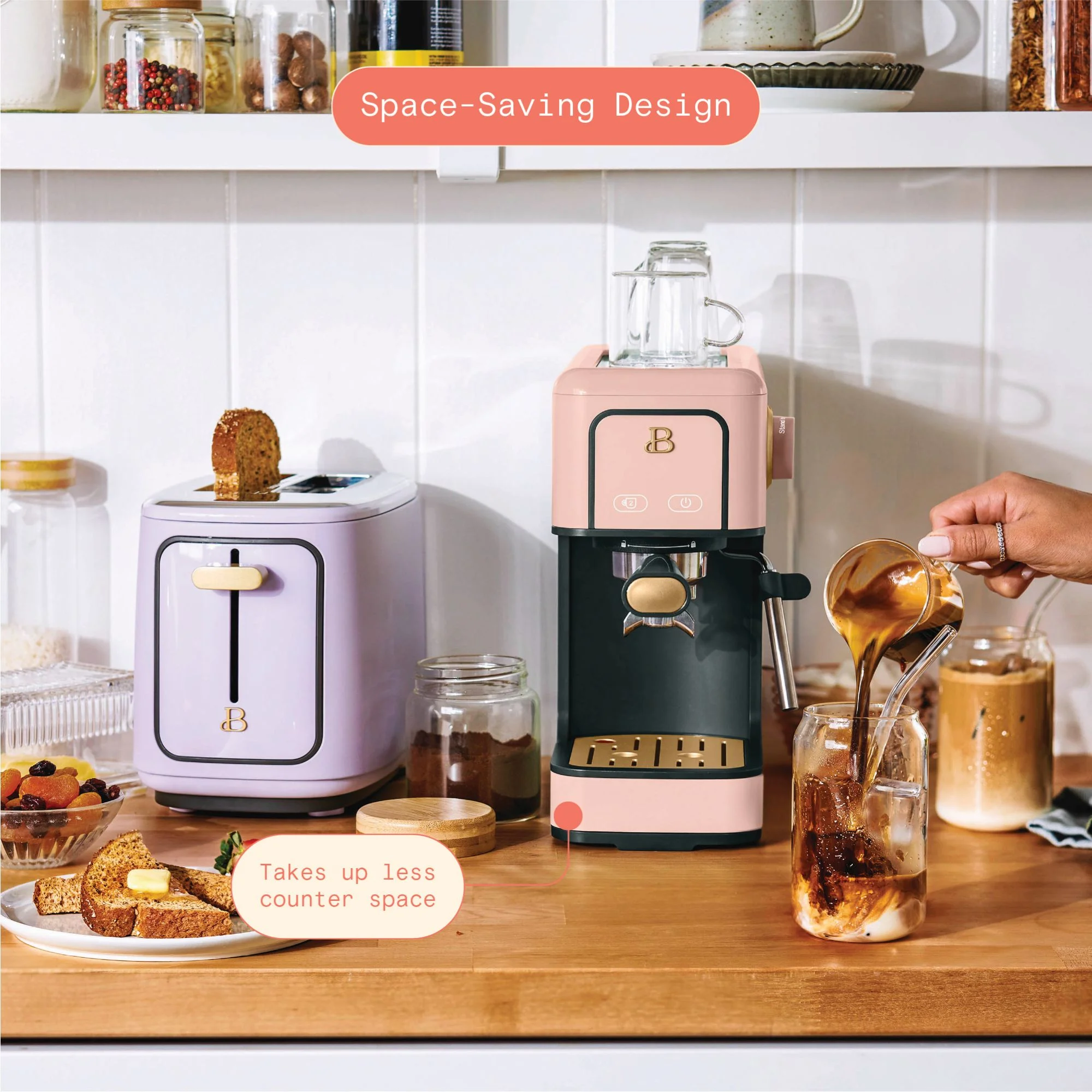 Beautiful Slim Espresso Machine with 20-Bar Pressure, Black Sesame by Drew Barrymore - Image 28