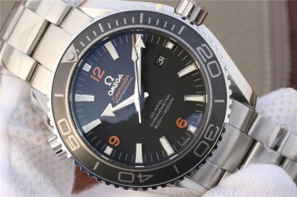Replica Omega Planet Ocean Professional Ceramic Bezel 45mm OMF Orange Marker SS Bracelet A8500 - Top club