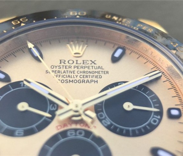 Replica Rolex Daytona 116518 Noob YG/Black Dial Rubber Strap A7750 - Top club