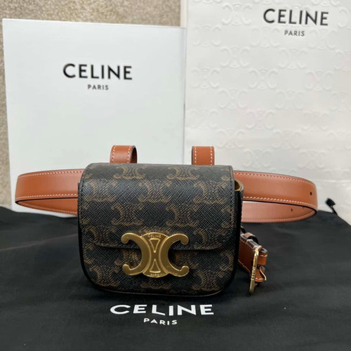 CELINE mini Arc de Triomphe waist bag old flower celine dupe waist bag