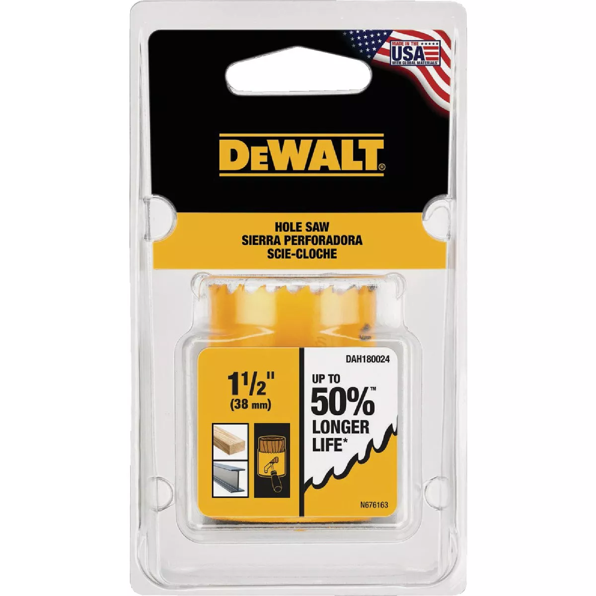 DEWALT 1-1/2 In. Bi-Metal Hole Saw