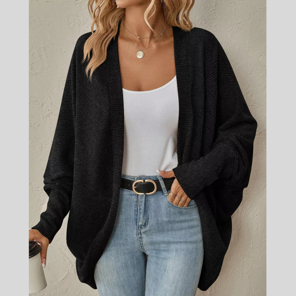 Open Front Cocoon Cardigan - ZKZOOK