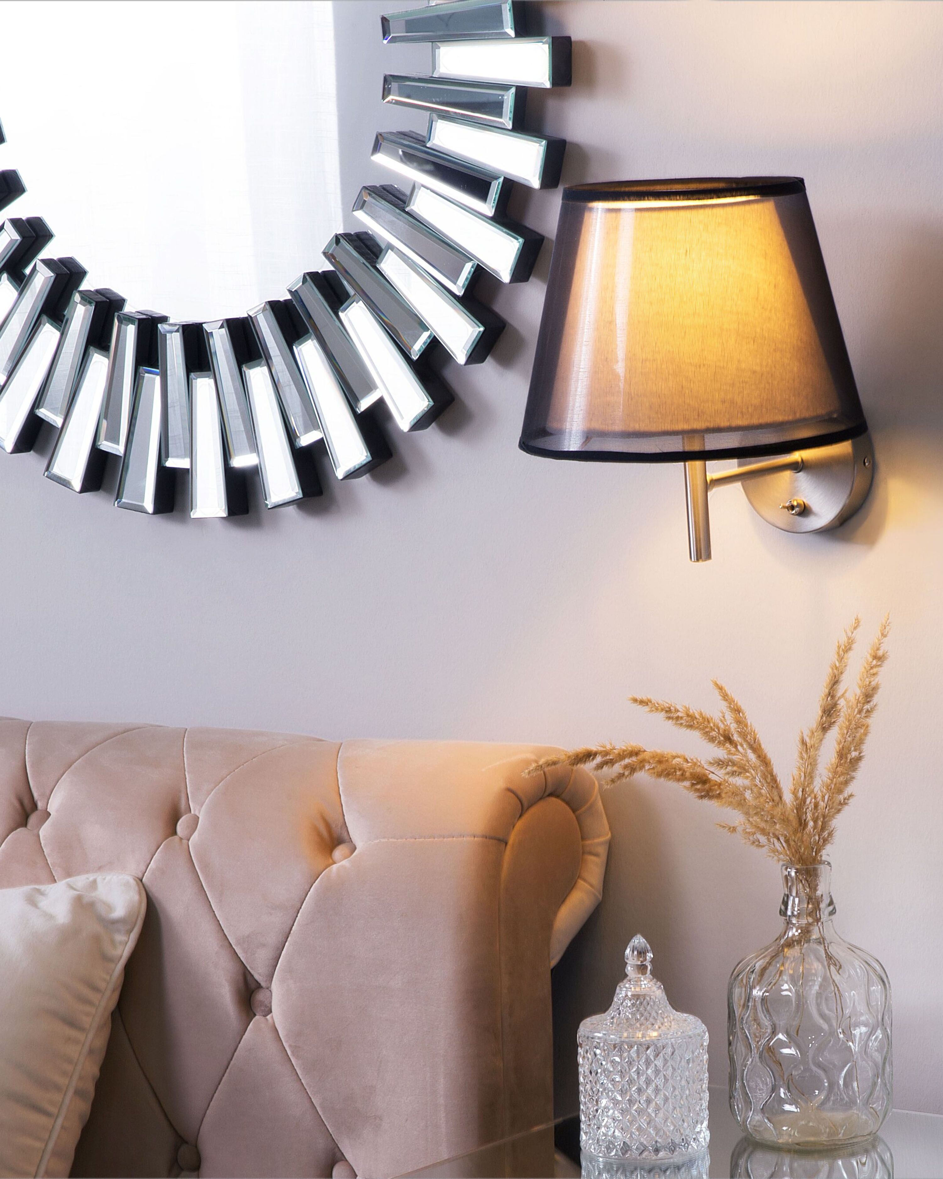 Wall Lamp Ceiling Lamp COLUMBIA Metal Silver