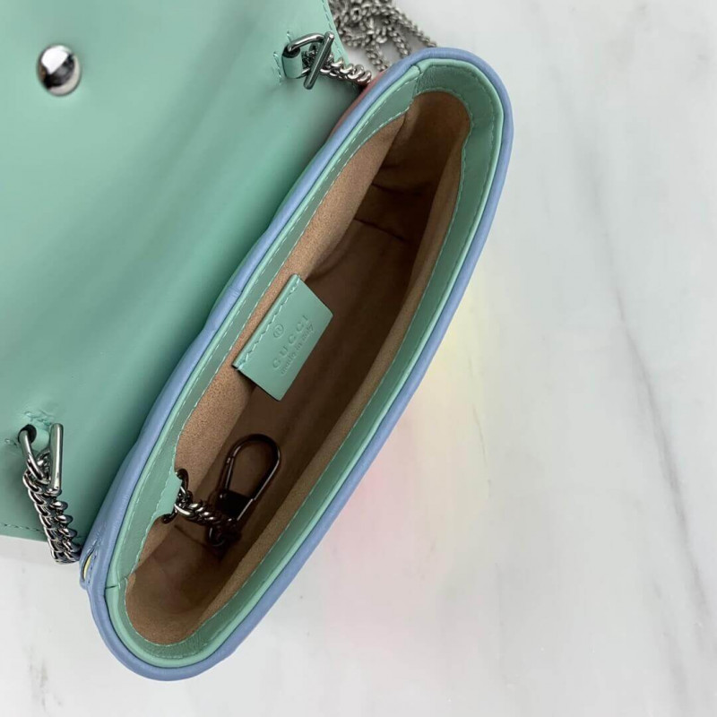 Replica Gucci Gg Marmont Super Mini Bag In Pastel And Rainbow 4764331:1High-quality replica