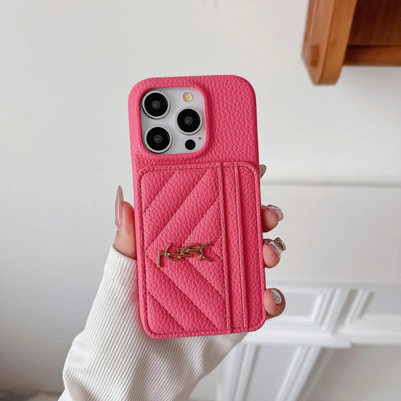Saint Card Bag Leather iPhone Case - Wholesale & Influencer