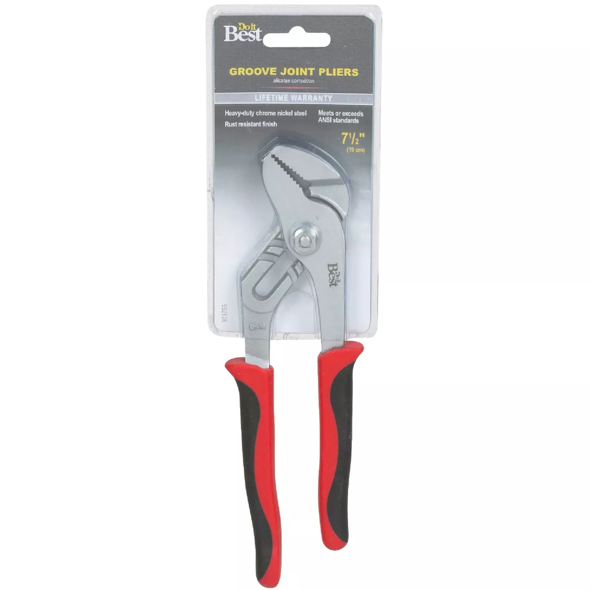 Do it Best 7-1/2 In. Straight Jaw Groove Joint Pliers