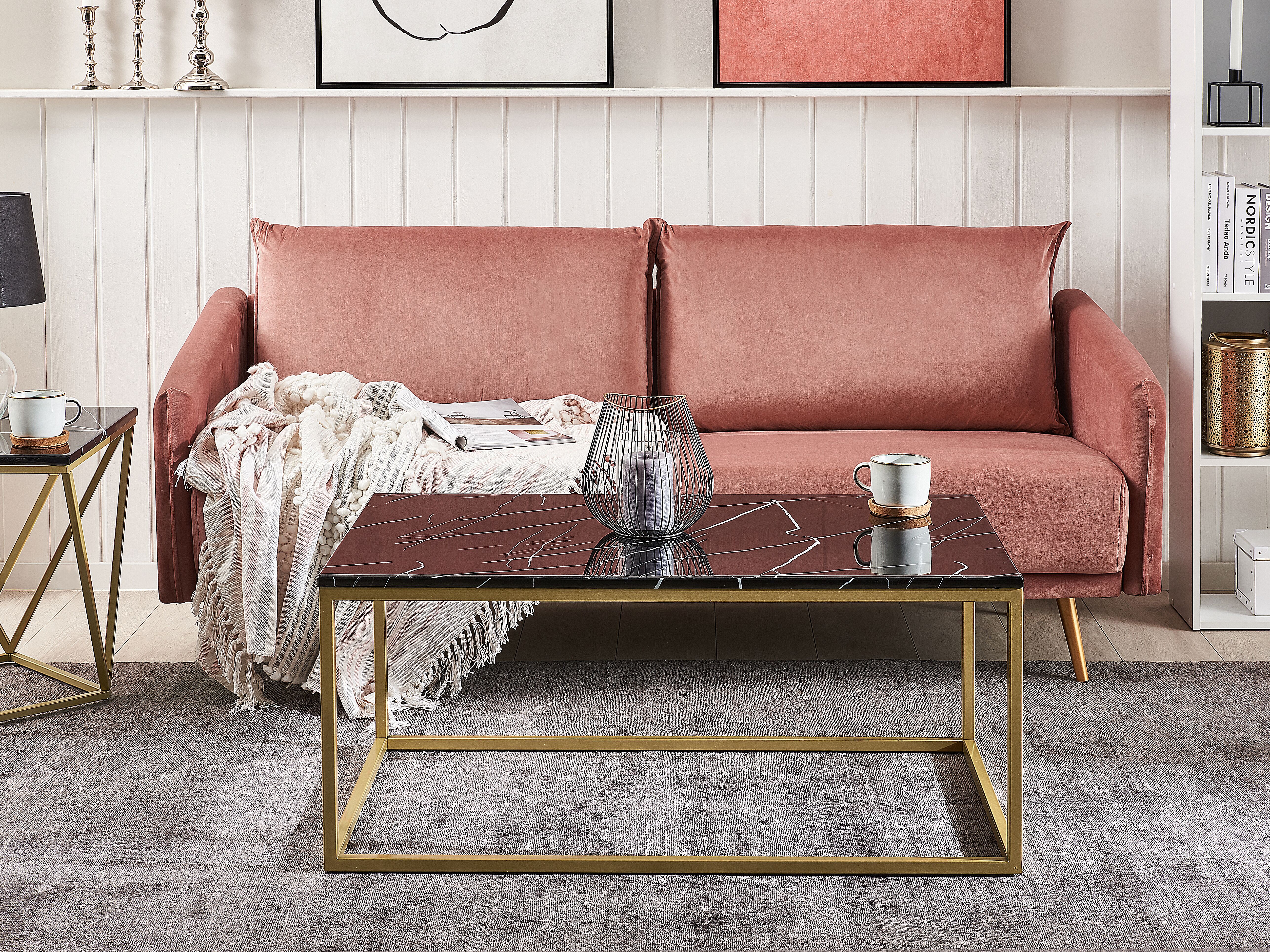 Coffee Table DELANO Black/ Gold
