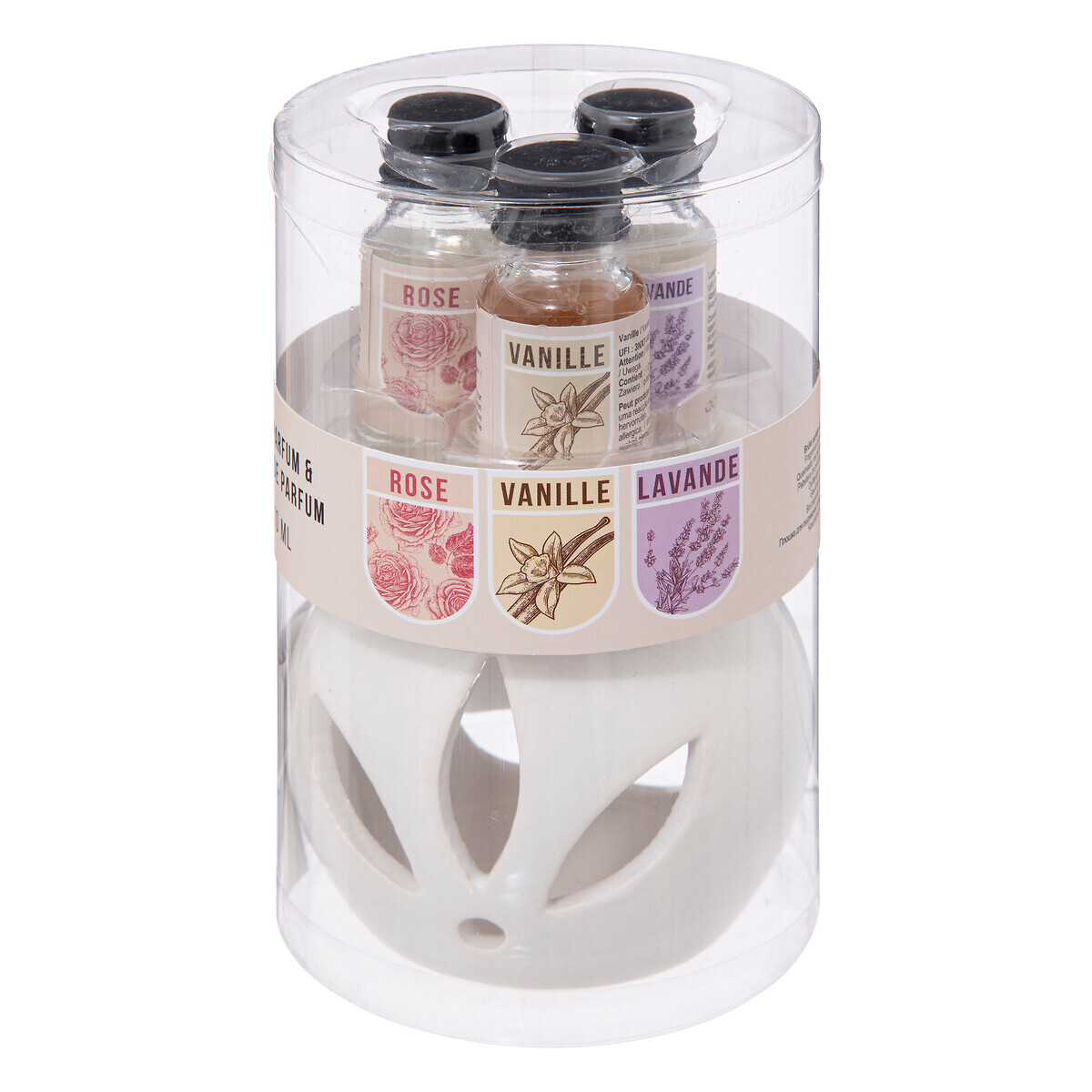 Perfume burner with 3 oils Floral, 10ml